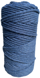 WAS Sznurek bawełniany z rdzeniem 100m 5mm - jeans WAS