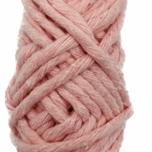 Sznurek bawełniany skręcany RÓŻOWY 10m 5mm