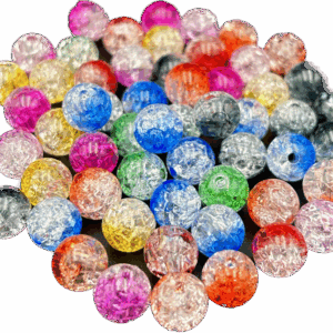 Korale plastikowe kolorowe ombre mix