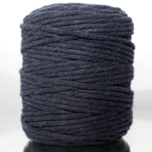 Sznurek bawełniany skręcany GRANATOWY 100m 5mm