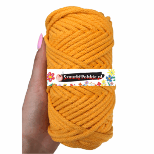 WAS Sznurek bawełniany z rdzeniem ciemny żółty 50m 5mm WAS