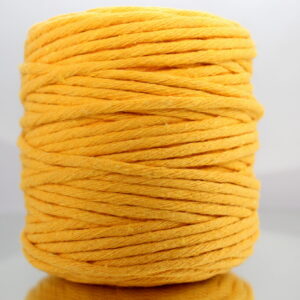 Sznurek bawełniany skręcany ŻÓŁTY 100m 5mm
