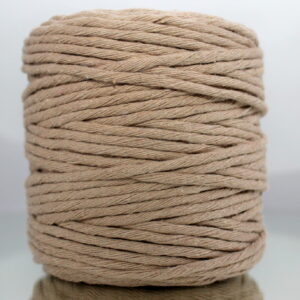 Sznurek bawełniany skręcany BEŻOWY 100m 5mm