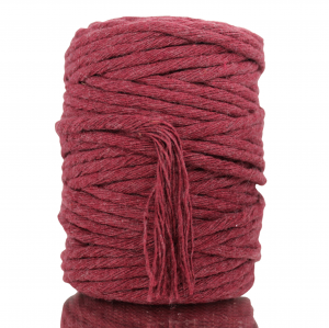 Sznurek bawełniany skręcany BORDOWY 50m 5mm