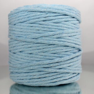 Sznurek bawełniany skręcany BŁĘKITNY 100m 5mm