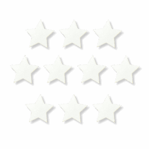Drewniana GWIAZDKA BIAŁA 4CM 10szt gwiazda ze sklejki ozdoba decoupage scrapki