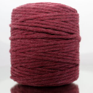 Sznurek bawełniany skręcany BORDOWY 100m 5mm