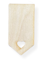 Drewniane bileciki zawieszki bilecik prezent winietki ze sklejki 1szt