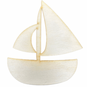 Drewniane scrapki żaglówka żaglówki łódka 1szt