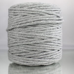 Sznurek bawełniany skręcany SZARY 100m 5mm