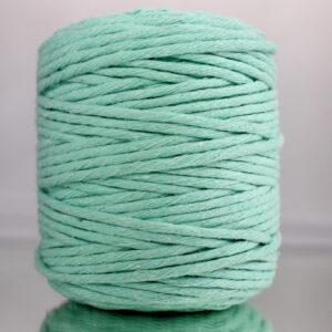 Sznurek bawełniany skręcany MIĘTOWY 100m 5mm