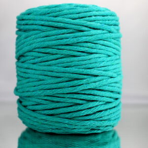 Sznurek bawełniany skręcany SZMARAGDOWY 100m 5mm
