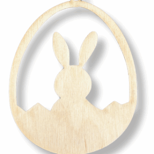 Drewniana zawieszka jajko jajo wielkanocne dekor decoupage ze sklejki 1szt