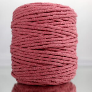 Sznurek bawełniany skręcany BRUDNY RÓŻ 100m 5mm