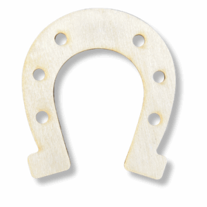 Drewniana podkowa ze sklejki podkówka dekor decoupage na szczęście 1szt