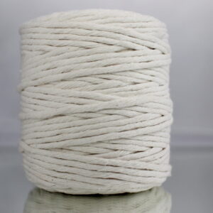 Sznurek bawełniany skręcany NATURALNY 100m 5mm