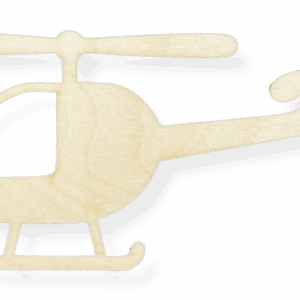 Scrapki drewniane helikopter dekor decoupage ozdoba ze sklejki 1szt
