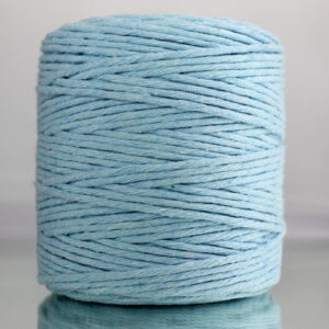 Sznurek bawełniany do makramy BŁĘKITNY 200m 3mm