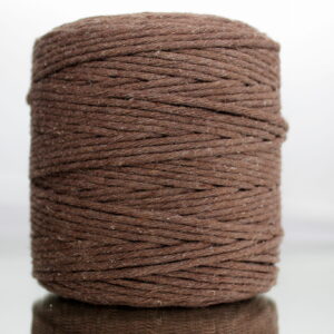 Sznurek bawełniany skręcany BRĄZOWY 200m 3mm
