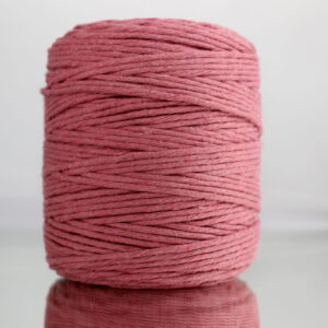 Sznurek bawełniany skręcany BRUDNY RÓŻ 200m 3mm