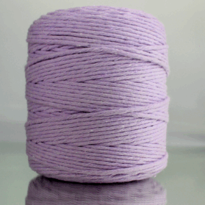 Sznurek bawełniany do makramy FIOLETOWY 200m 3mm