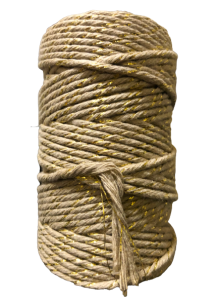 Sznurek bawełniany skręcany ZŁOTA NITKA BEŻ 60m 2mm