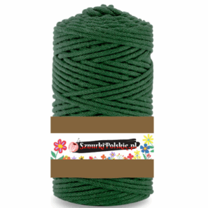 WAS Sznurek bawełniany z rdzeniem 100m 3mm BUTELKOWA ZIELEŃ WAS