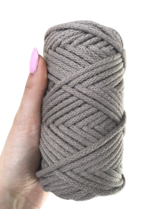 WAS Sznurek bawełniany z rdzeniem ciemny beż 50m 5mm WAS