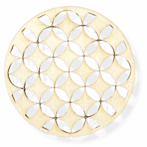 Drewniana podkładka podkładki podstawka pod kubek decoupage ze sklejki 1szt