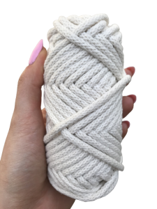 WAS Sznurek bawełniany z rdzeniem kość słoniowa 20m 5mm WAS