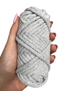 WAS Sznurek bawełniany z rdzeniem szary 20m 5mm WAS