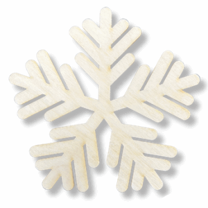 Drewniana śnieżynka śnieg dekor podkładka podstawka pod kubek decoupage 1szt