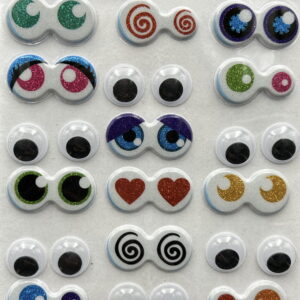 Naklejki oczy 30 par