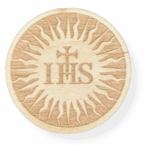 Drewniane scrapki dekory IHS hostie Pierwsza Komunia Święta komunijne 1szt