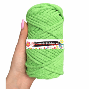 WAS Sznurek bawełniany z rdzeniem jasny zielony/limonka 50m 5mm WAS