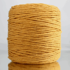 Sznurek bawełniany skręcany MUSZTARDOWY 200m 3mm
