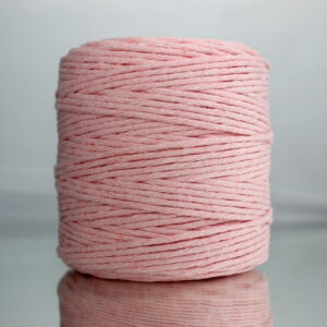 Sznurek bawełniany do makramy RÓŻOWY PINK 200m 3mm