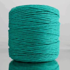 Sznurek bawełniany skręcany SZMARAGDOWY 200m 3mm