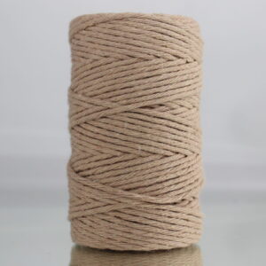 Sznurek bawełniany skręcany BEŻOWY 60m 2mm
