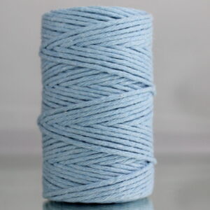 Sznurek bawełniany skręcany BŁĘKITNY 60m 2mm