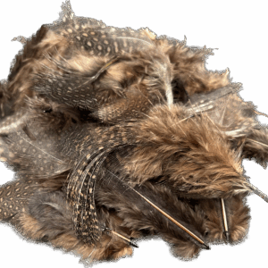 Piórka pióra ozdobne dekoracyjne nakrapiane brąz