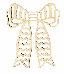 Drewniana kokarda kokardka ozdoba dekor 1szt