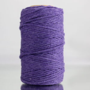 Sznurek bawełniany skręcany LAWENDOWY 60m 2mm