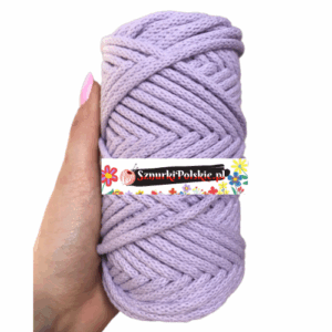 WAS Sznurek bawełniany z rdzeniem liliowy 50m 5mm WAS