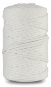 WAS Sznurek bawełniany z rdzeniem 100m 3mm BIAŁY WAS