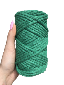 WAS Sznurek bawełniany z rdzeniem zielony 50m 5mm WAS