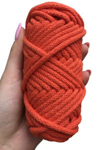 WAS Sznurek bawełniany z rdzeniem pomarańczowy 20m 5mm WAS