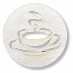 Drewniana podkładka podkładki podstawka pod kubek decoupage ze sklejki 1szt