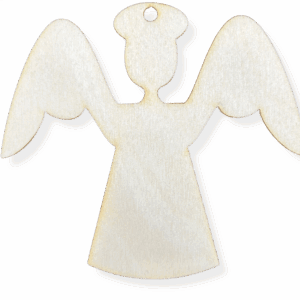 Drewniana zawieszka anioł aniołek na choinkę deko decoupage ze sklejki 1szt