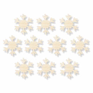Drewniana śnieżynka śnieg ŚNIEŻKA 1 3cm zestaw 10szt scrapki ze sklejki
